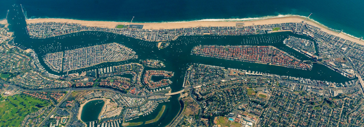 Newport Harbor from above