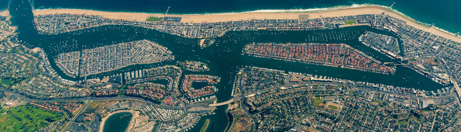 Newport Harbor from above